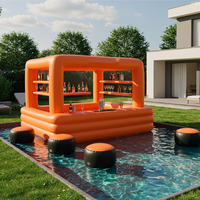 Bar flottant gonflable personnalisable avec sièges pour fêtes