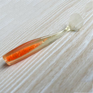 Nouveau méné 3 "4.2G Orange Shad en vrac leurres de pêche en plastique souple basse gabarit nageur choix de couleurs leurres souples pêche - Product Image 2