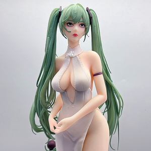 Miku Green Hair Princess Design Anime Figure Girls <span class=keywords><strong>Actio</strong></span> Aime Pvc Figure Figuras de acción para adornos - Product Image 2