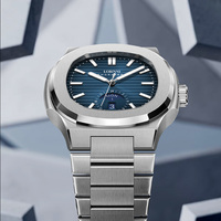 Montre automatique mécanique en acier inoxydable pour homme Sivlery, design classique, résistante à l'eau, lumineuse, style professionnel et tendance