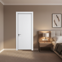 Porte intérieure moderne Qide en WPC, 100% composite bois-plastique, imperméable et insonorisée, pour chambre d'hôtel