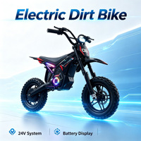 Moto tout-terrain électrique pour enfants en gros, 36V 350W/500W, avec pneus gonflables de 14 pouces et double suspension, idéale pour le marché des cadeaux