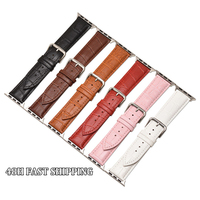 Großhandel 38mm 42mm 49mm Echtleder-Uhrenarmbänder für I Watch Series 8 7 Echtes Leder-Uhrenarmband