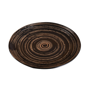 Assiettes en céramique <span class=keywords><strong>à</strong></span> motif tourbillonnant noir et blanc, plats ronds pour steak, fruits <span class=keywords><strong>de</strong></span> mer, apéritifs, maison, restaurant, traiteur, fêtes, <span class=keywords><strong>repas</strong></span> quotidiens - Product Image 6