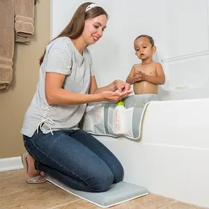 Comfortable Baby Bath Kneeler And Elbow Rest Pad Thickest Bathtub Kneeler Pad With Memory Foam Bath Kneeling Pad