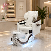 Fauteuil de pédicure électrique multifonctionnel avec station de spa pour les pieds, mobilier de manucure et pédicure pour salon de beauté