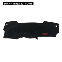 Housse de tableau de bord synthétique anti-rayures pour SUNNY VERSA 2011-2018