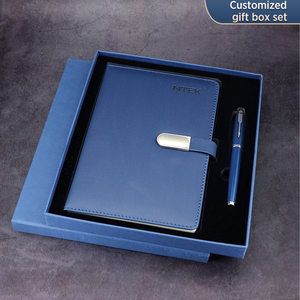 Blocco Note A5 con Copertina in Pelle e Chiusura a Fibbia, 80 <span class=keywords><strong>Fogli</strong></span>, Semplice Taccuino Aziendale Personalizzabile con Logo, Regalo Aziendale - Product Image 4