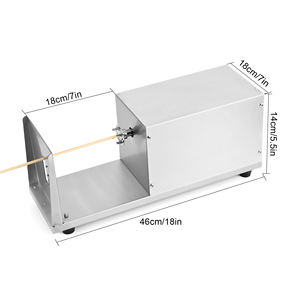 Cortadora de patatas pequeña Tornado eléctrica de acero inoxidable con eficiencia de seguridad de alta calidad con máquina para hacer torre de patatas - Product Image 6