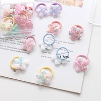 Tissu doux Amour Cheveux Corde Cravate Nourrissons Bébés Petit Anneau De Pouce Tappant Solidement Cheveux Enfants Bandeaux