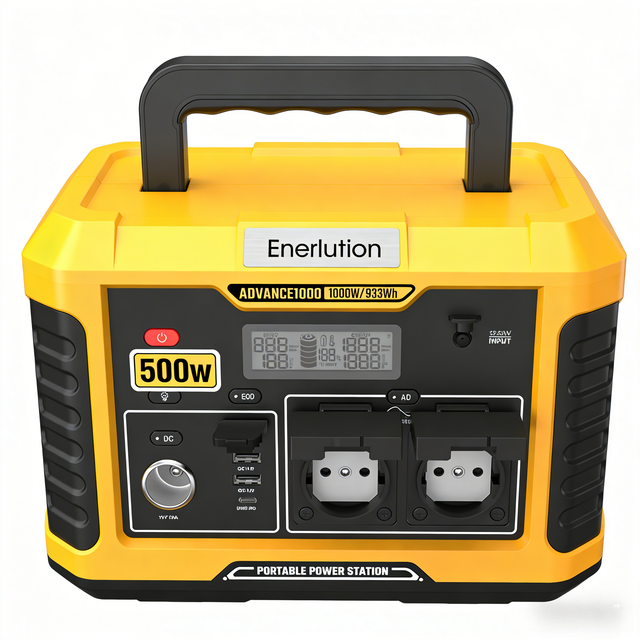 Portable Power Station 300W 500W 1000W 1500W 2400W Lithium Battery Solar Generator 220VHome Emergency Renewable Energy