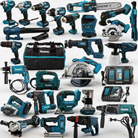 Makita 18V Haute Efficacité, Sûr pour Environnement Hors Réseau, Clé, Scie Circulaire, Scie Sabre, Meuleuse, Ensemble Complet d'Outils Électriques Portatifs