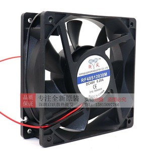Ruifeng RF48S12038M 120x120x25mm 48V DC Fan Two Ball Bearing <b>Computer</b> <b>Case</b> Cooling - Product Image 1