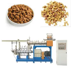 Macchina per alimenti per cani che produce alimenti per animali domestici linea completa produzione 1500kg/h