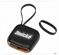 Nouveau câble de charge multi-ports rétractable avec logo LED, chargeur rapide 60W, boîte de câble USB C vers USB C avec cordon en silicone