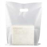 Sacs en PE givré épaissi pour T-shirts, sacs de transport semi-transparents en plastique grand format pour vêtements et emballages cadeaux