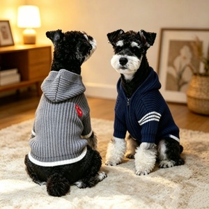 Sudadera con Capucha y Cremallera para Perros Pequeños y Cachorros, Diseño Ligero, Personalizable con Logotipo, Lavable, para Invierno - Product Image 1
