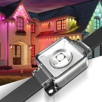 Point de lumière extérieure Ip67 Rgbw Smart Control Holiday Led Pixel Light Noël Lumières extérieures permanentes 50Ft