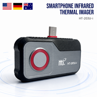 Kamera Termal Smartphone HT-203U-i 256x192 USB-C Inframerah untuk Pemanas Lantai, Deteksi Kebocoran, dan Alat Diagnostik