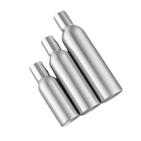 Flacon pulvérisateur de parfum en aluminium personnalisé 30ml 60ml, flacon de parfum en aluminium avec pompe en aluminium, flacon cosmétique en aluminium