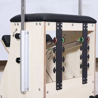Chaise Wunda de Pilates professionnelle en bois d'érable massif, avec pédale séparée, résistance à ressort et rembourrage de densité, pour la construction de studios et l'exercice