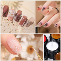 Gel d'araignée pour Nail Art, couleur, dessin Flash 3d, élastique, vente en gros, OEM