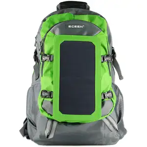 Mochilas inteligentes de ombro com painel solar, mochilas masculinas com bolsa carregadora de energia solar