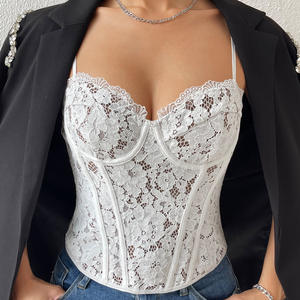 Новый дизайн, женское кружевное боди, корсет, нижнее белье, топ, женское сексуальное бюстье, жилет, нижнее белье - Product Image 3