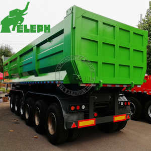 Semirremolque Hidráulico de Volteo Trasero Tipo U de 4 Ejes, en Oferta, para Transporte y Volteo de Carbón/Arena - Product Image 2