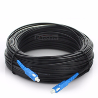 Precio de fábrica Simplex/duplex SC/APC 1 núcleo Fibra óptica Cable Patch Cord G657A1 Cable de parche de fibra óptica verde Cable Roll