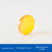 Lentille de Focalisation Importée D12-F38.1 en Séléniure de Zinc pour Machine de Découpe et Gravure Laser CO2 Haute Puissance 12/18, Accessoire Laser