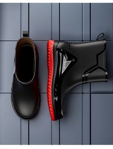 <span class=keywords><strong>Botas</strong></span> de Lluvia para Hombre, Altura Media, Parte Superior de PVC, Impermeables, Transpirables, Antideslizantes, Cálidas, con Forro de <span class=keywords><strong>Pelo</strong></span> Artificial y Suela de Goma - Product Image 5