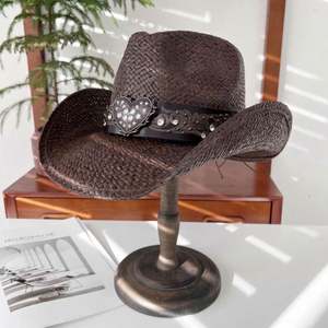 Sombreros Vaqueros Mexicanos de Alta Calidad, Ecológicos, Personalizables, con Decoración de Corazón, para Fiestas, Viajes y Uso en Exteriores - Product Image 4