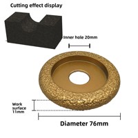 Pierre brasée roue de bordure diamant meule carrelage marbre rainurage granit rainurage outils de bordure en gros