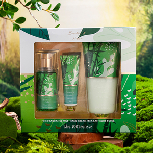 Nueva llegada 3PCs 236ml Body Scrub 75ml Body Mist 30ml Hand Cream Perfume Set de regalo para mujeres y hombres queridos - Product Image 5