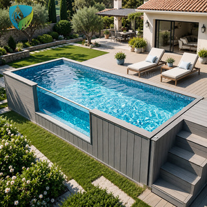 <span class=keywords><strong>Piscine</strong></span> en fibre de verre pour hôtels, <span class=keywords><strong>piscine</strong></span> hors sol pour hôtel, villa, jardin, usage commercial - Product Image 4