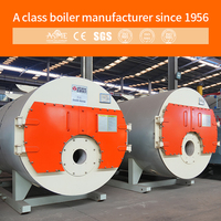 Chaudière à vapeur industrielle automatique horizontale de 1 à 20 tonnes, à haute efficacité, fonctionnant au gaz ou au mazout, pour usine textile/alimentaire/habillement