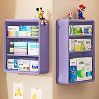 Boîte de rangement multifonctionnelle murale, étanche, portable, boîte à médicaments pour usage domestique