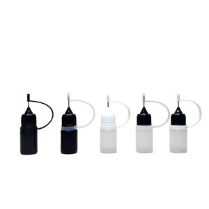 Flacon seringue 5 ml en plastique noir avec bouchon à aiguille, distributeur de recharge pour huiles essentielles et cosmétiques, emballage général - Product Image 2