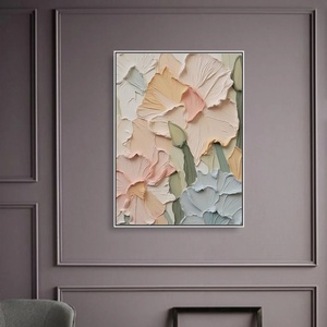 Pintura al Óleo Original de Flores sobre Lienzo, Arte Floral Texturizado en 3D, Arte Abstracto Grande para Sala de Estar, Regalo, Decoración Moderna - Product Image 5