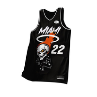 Conception personnalisée OEM Hommes Jeunes Vêtements de basket-ball Maillot de basket-ball respirant sublimé