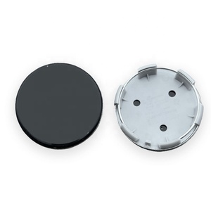 Emblema de cubo de rueda de aleación cromada negra de 60 mm, tapa central de llanta para <span class=keywords><strong>Peugeot</strong></span> 301 206 307 308 408 - Product Image 6