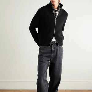 <span class=keywords><strong>Cardigan</strong></span> Invernale da Uomo 2025 in Misto Lana/Acrilico <span class=keywords><strong>con</strong></span> Zip e Collo Alto - Product Image 4