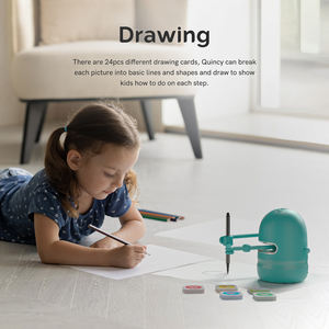 2025 CALIENTE Versión en inglés Imágenes <span class=keywords><strong>Dibujo</strong></span> Robots Niños Tecnología Bebé Pintura automática Máquina de aprendizaje Inteligencia Juguete para regalo - Product Image 2