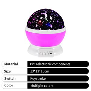 2025 Hot Selling Star <b>Projector</b> Night <b>Light</b> Gift Bed Room Romantic Rotating Lamp for Kids - Product Image 2
