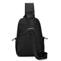 Sac de poitrine en nylon Bangtu Fashion, fermeture éclair, imperméable, durable, capacité de 5,7 L, pour les activités de plein air, les sports, l'usage quotidien, les voyages