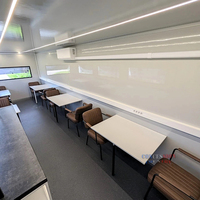 Remorque de bureau portable personnalisée avec salle de bain Remorque de bureau de chantier Espace de travail mobile pour chantier ou événements