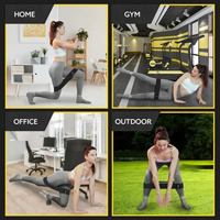 Bandes de Résistance en Tissu Polyester CACTUS - Antidérapantes, Durables, Écologiques, Élasticité à 3 Niveaux, Confortables pour l'Entraînement Physique
