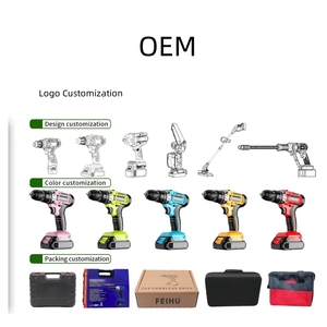 Taladro Inalámbrico en Oferta, 2 Velocidades, Multifunción, con Motor de Escobillas, Batería de Litio, Juego de Taladro Inalámbrico - Product Image 3