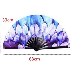 Éventail pliant personnalisé avec photo, grands éventails portatifs en bambou pour mariage, danse, salon, cosplay, fête - Product Image 4